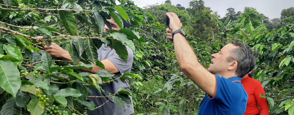 Con el café colombiano